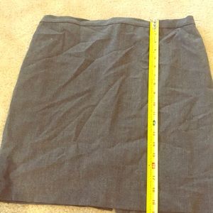 Grey straight fit pencil skirt